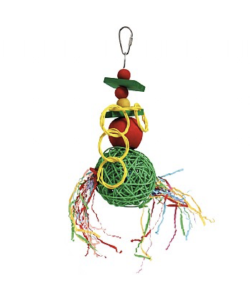 Festive Mega Munch Ball Christmas Parrot Toy